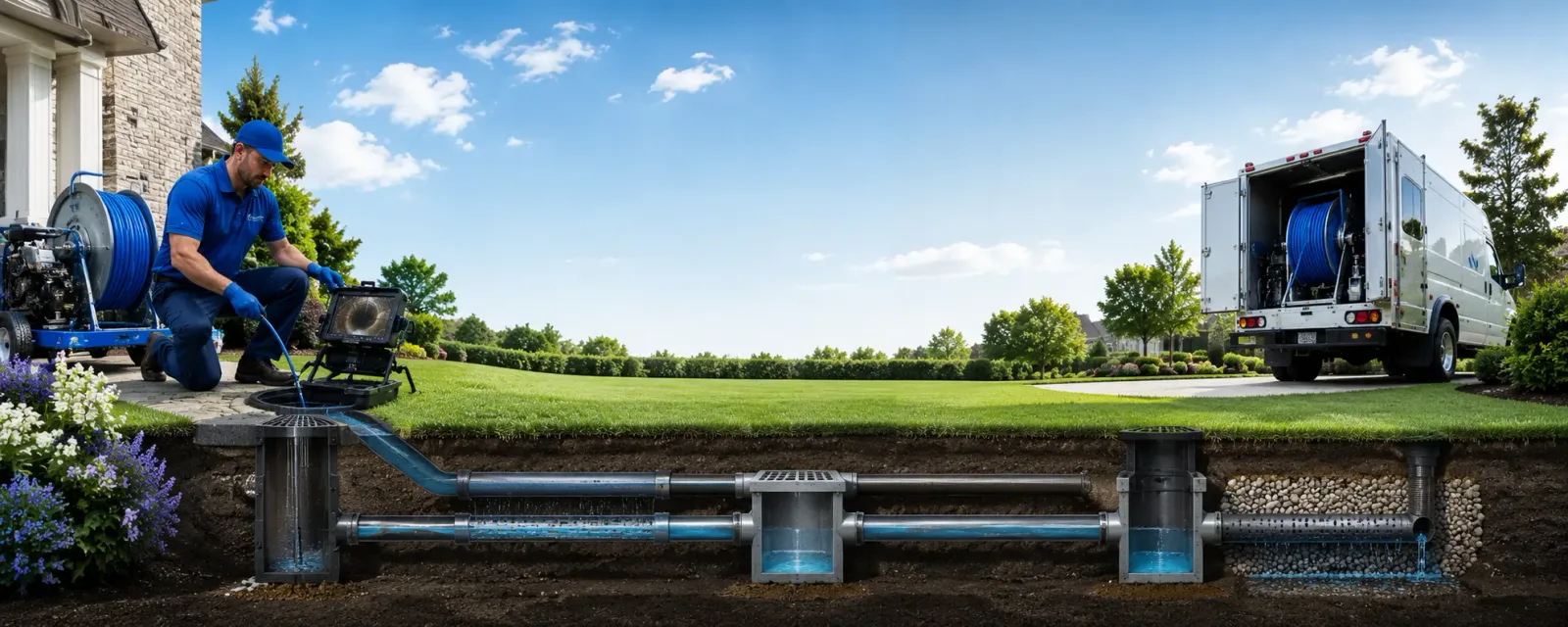 Outdoor drain cleaning information for Dana, IA